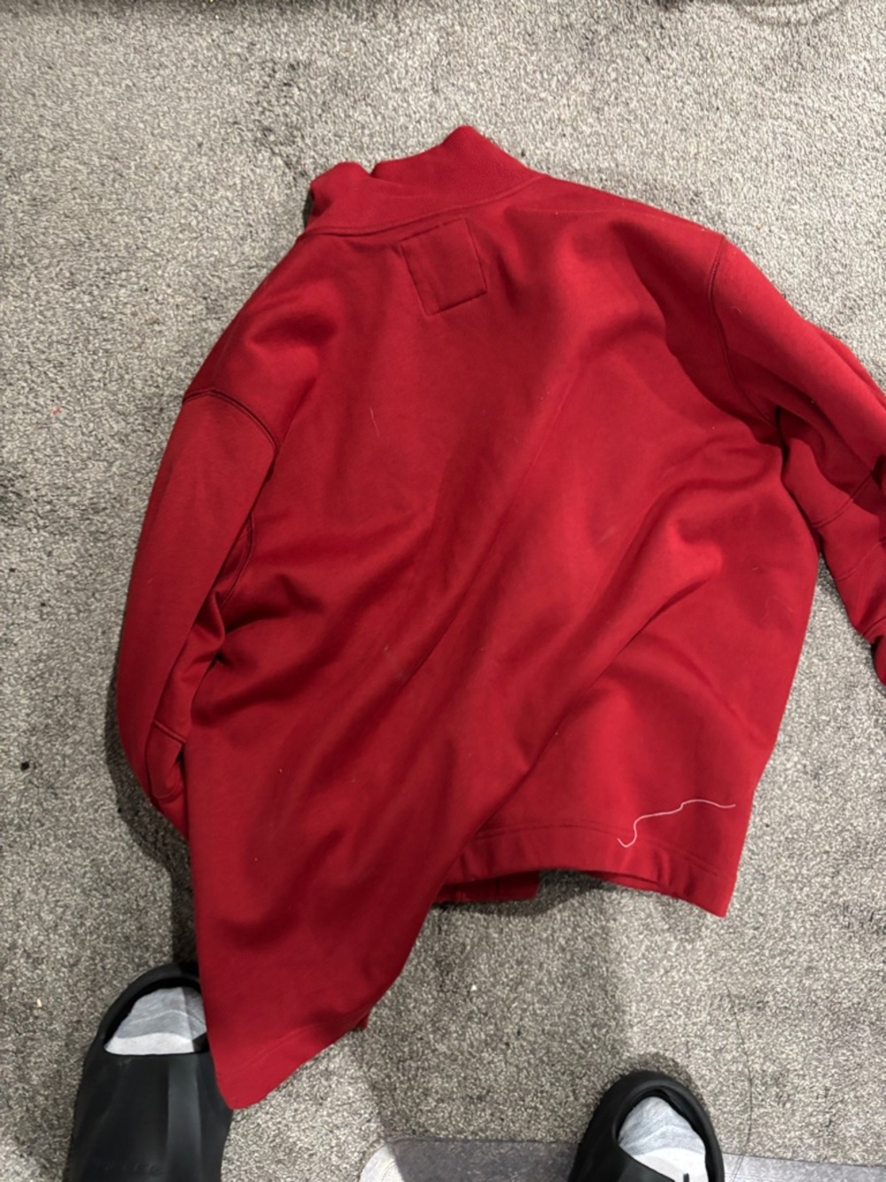 Roots Team Canada Red Zip Sweater with Gray Trim - Picture 9 of 9